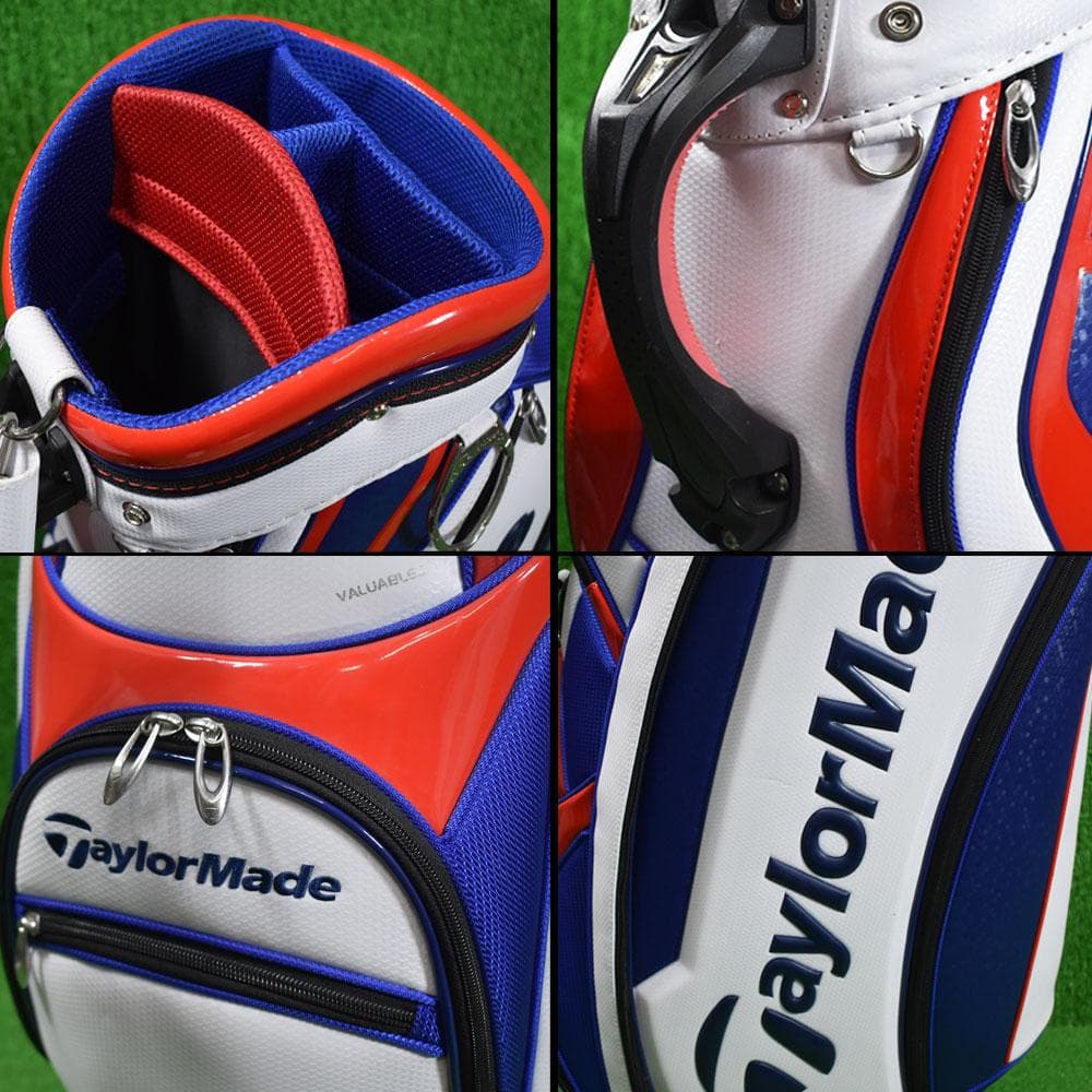 TaylorMade/テーラーメイド ゴルフ キャディバッグ【白/青/赤】美品！