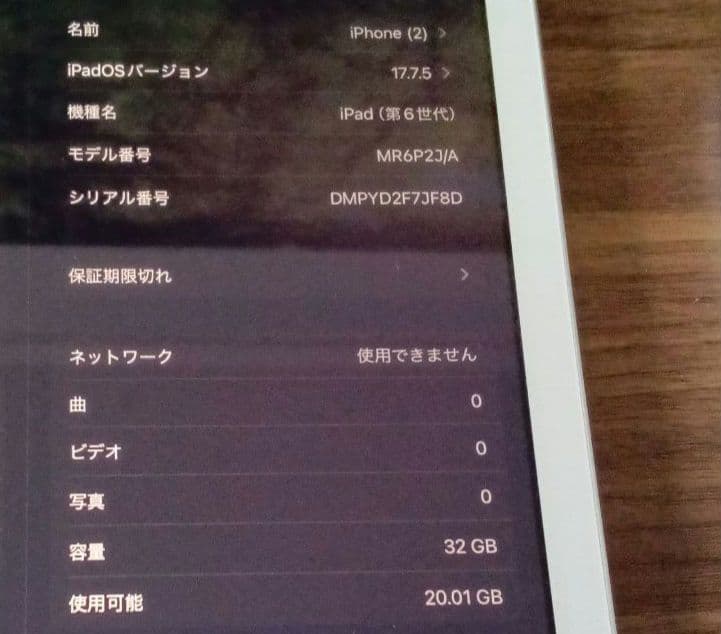 APPLE iPad IPAD第6世代 セルラーモデル　ペン付き