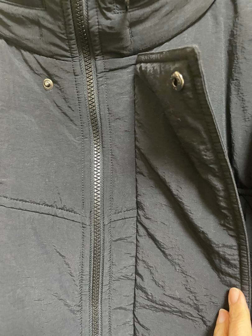 PRIORITY ブラック 中綿コートフード付き