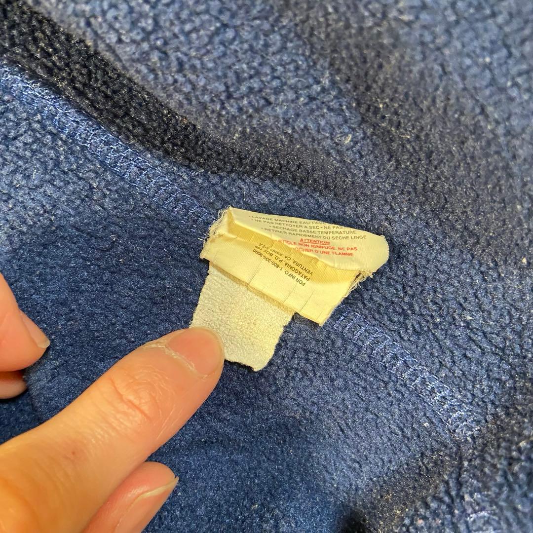 90s Patagonia シェルドシンチラ ブラック/ネイビー USA製