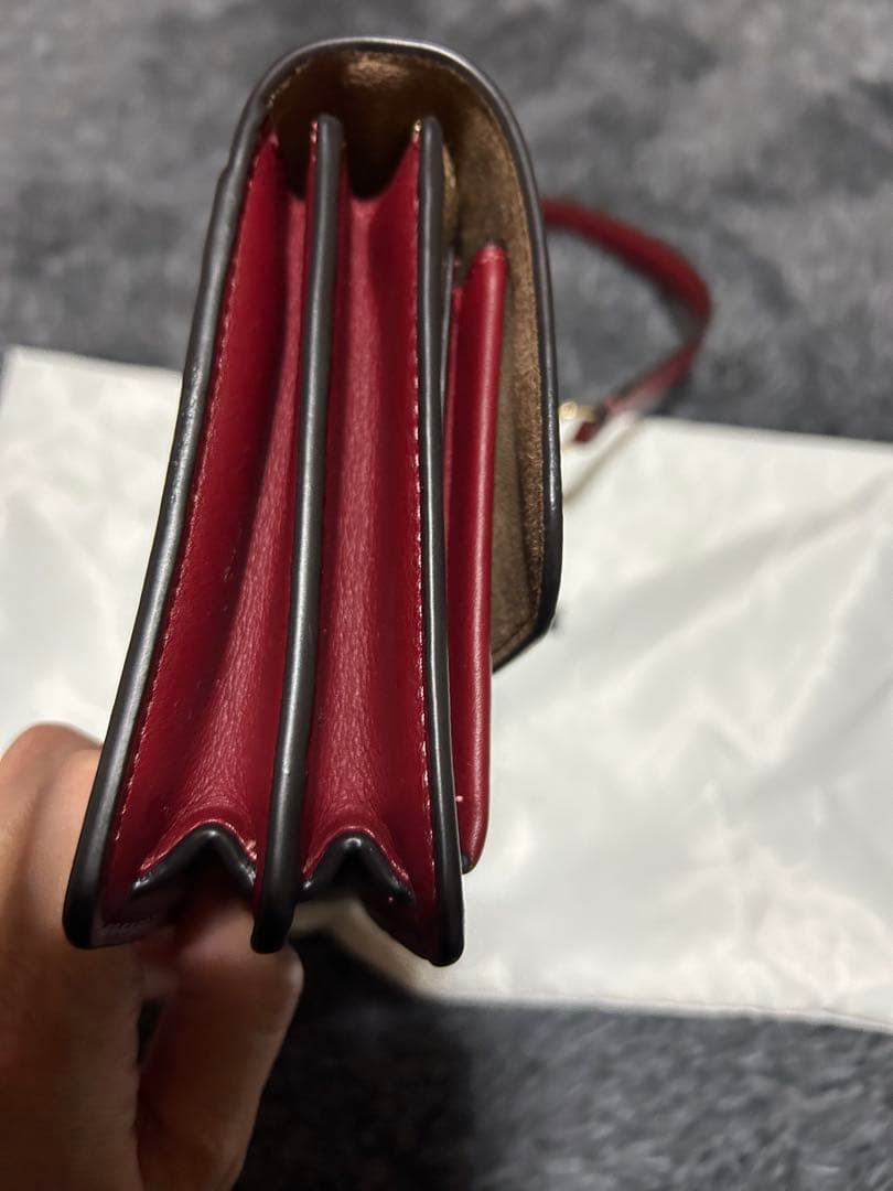 COACH チェリー柄 ショルダーバッグ