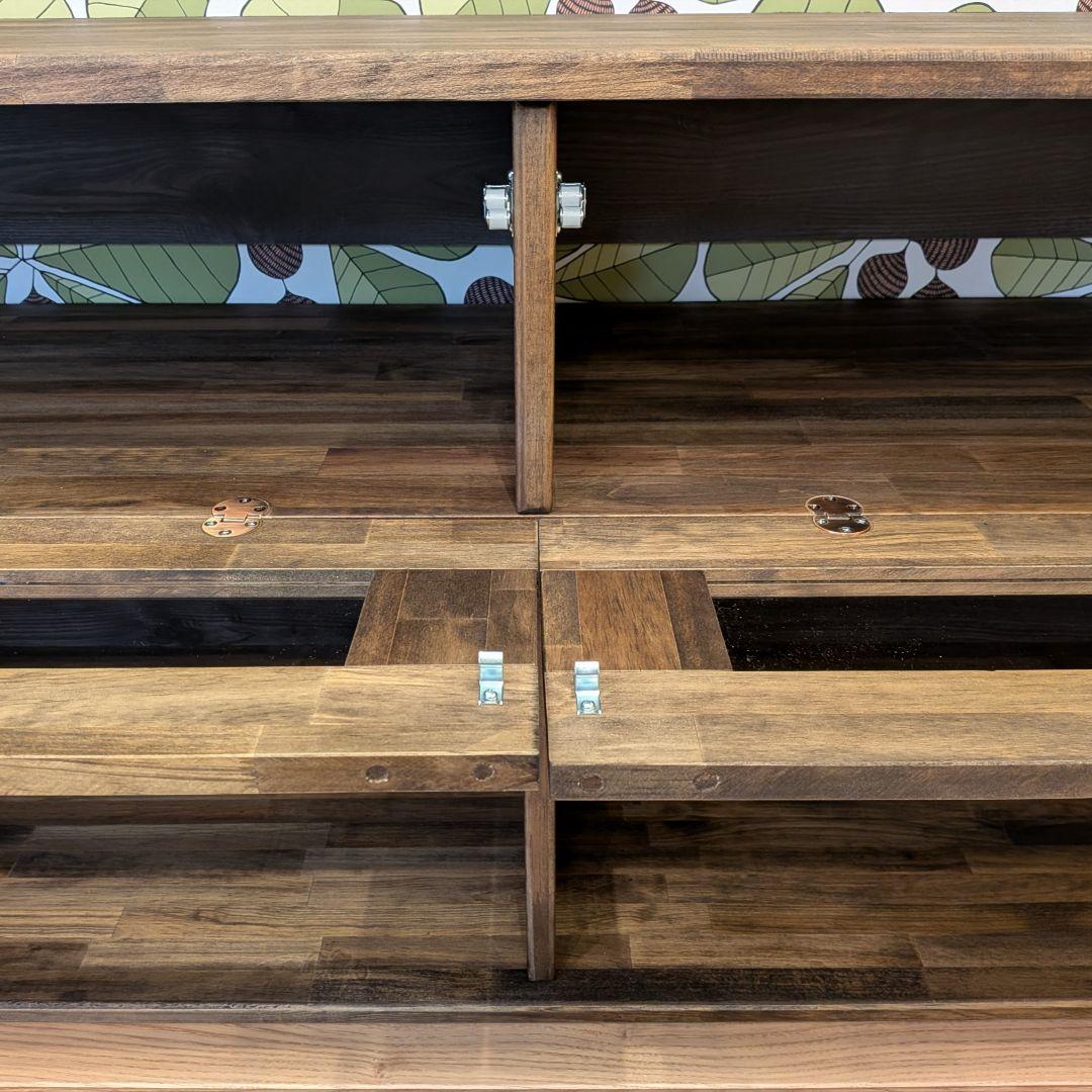 テレビボード　木製ハンドメイド　アクリル棚　木製棚　チェスト　リビングボード