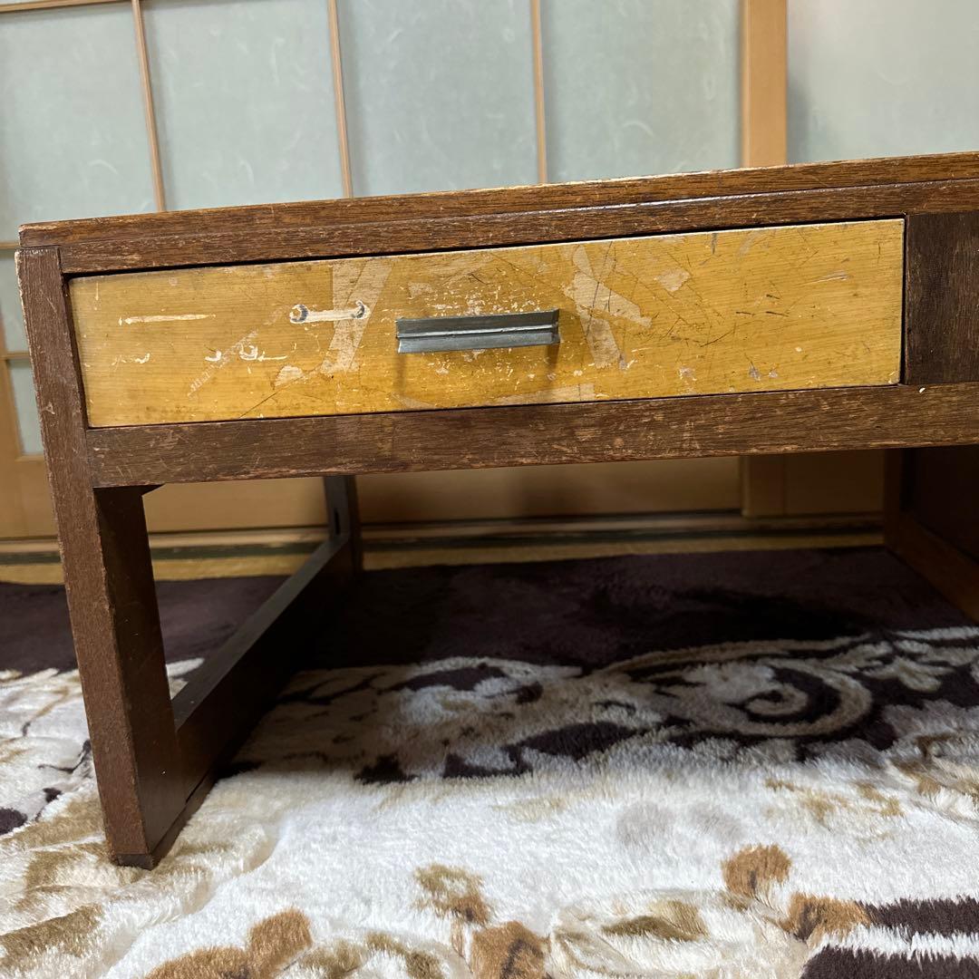 昭和レトロ　当時物　木製文机