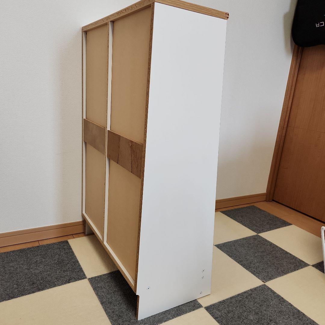 ベルメゾン　本棚　ブックシェルフ ホワイト/ナチュラル