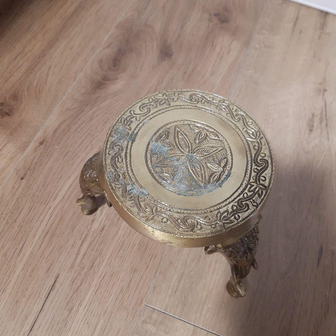 置物 オブジェミニテーブル ゴールドアジアン雑貨　アジア雑貨アンティーク風