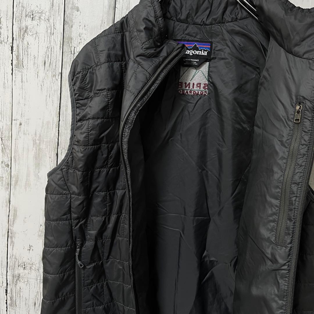 patagonia パタゴニア ナノパフベスト L サイズ ダークグレイ