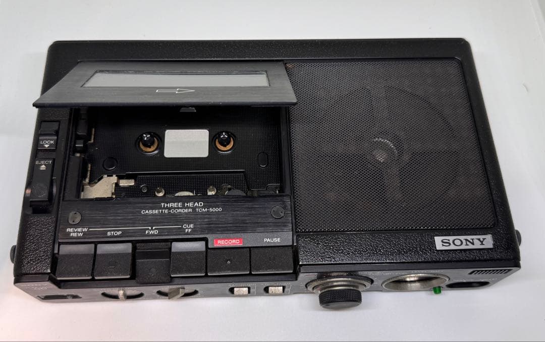 SONY TCM-5000 プロ仕様　ポータブルカセットレコーダー　(3ヘッド)