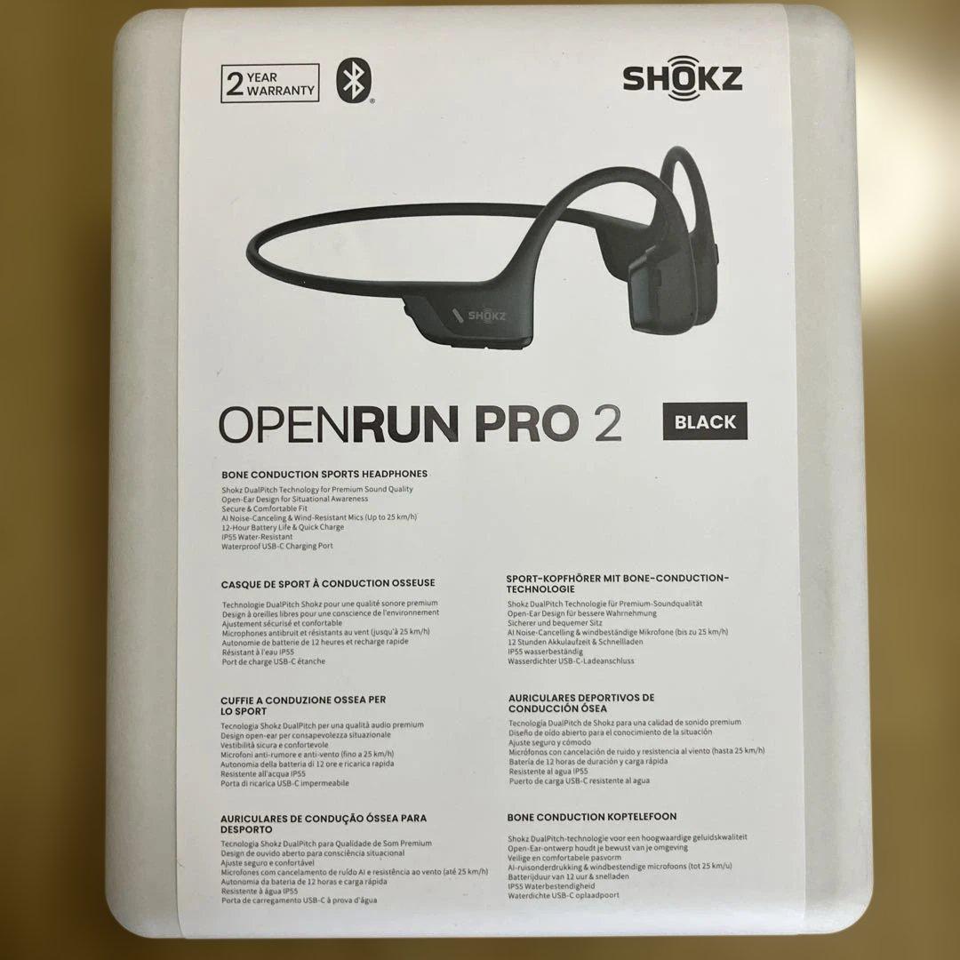 SHOKZ OpenRun Pro 2 ブラック