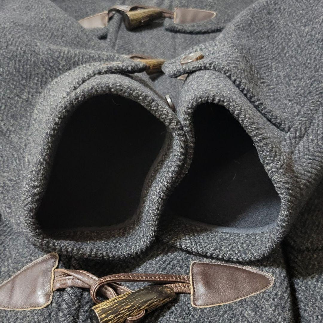 美品✨ポールスチュアート　ロングダッフルコート　ヘリンボーン　グレー　三陽商会