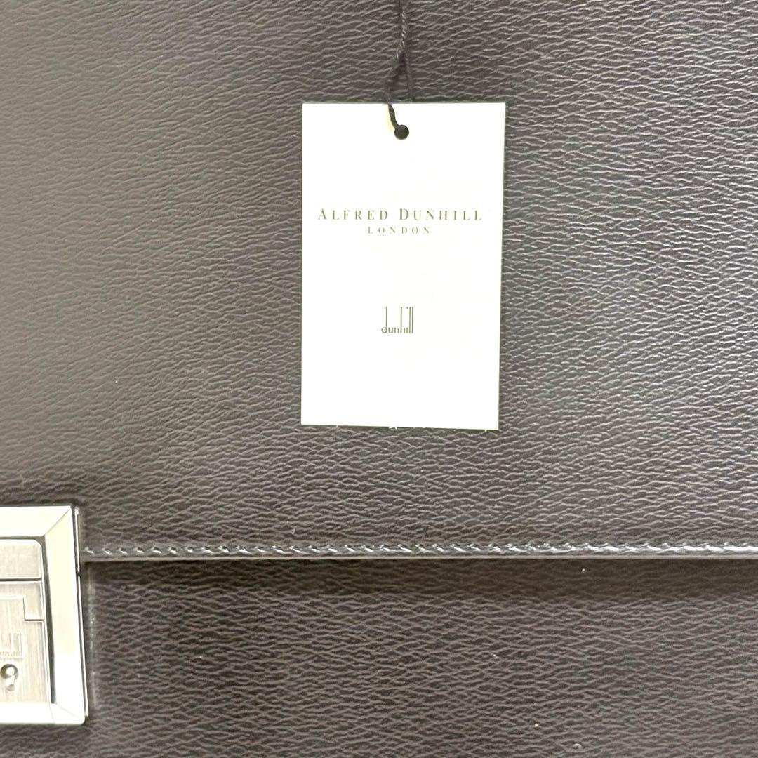◆未使用保管品◆ダンヒル ビジネスバッグ 黒 ブリーフケース レザー