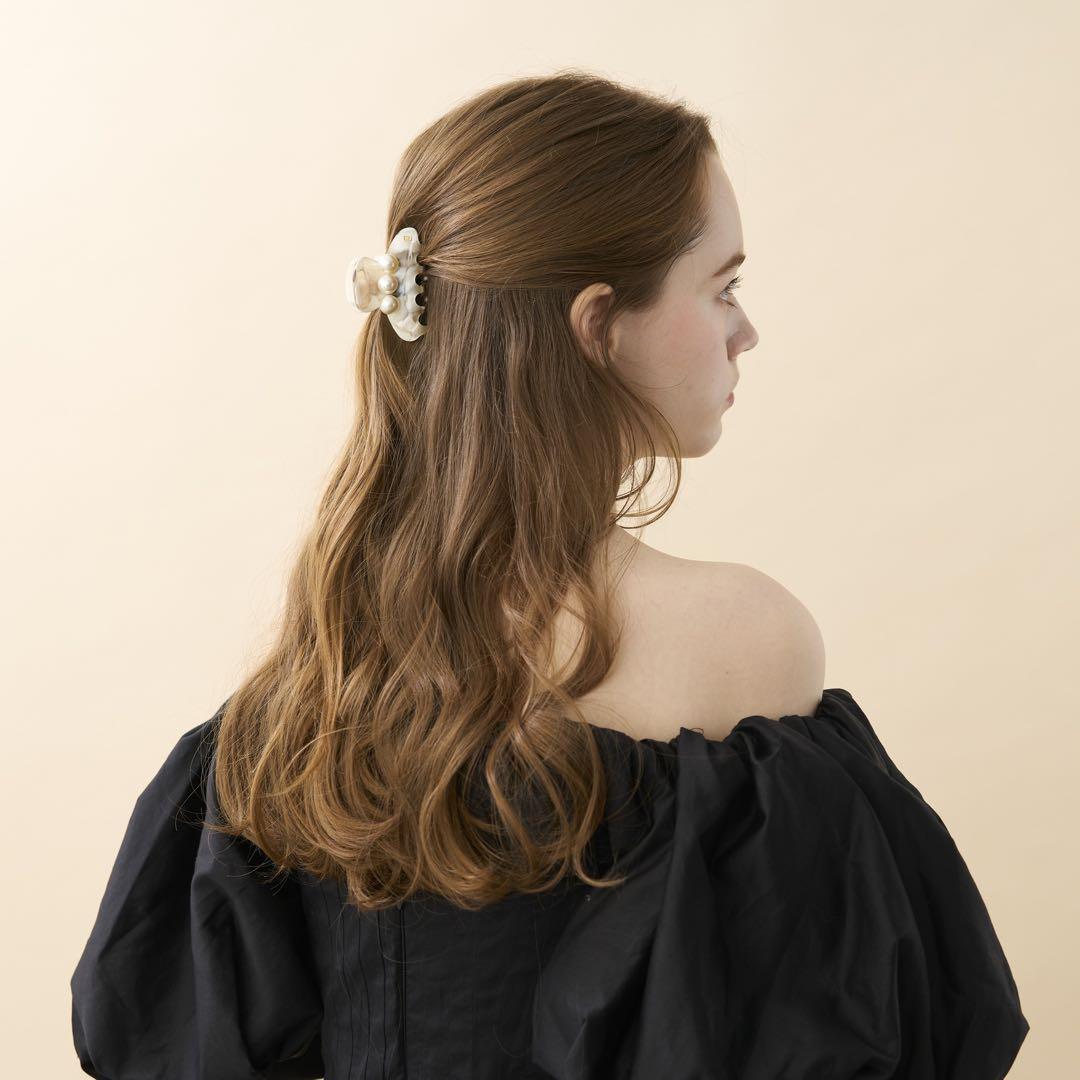 新品アレクサンドル　ドゥ　パリ　パールヘアクリップ