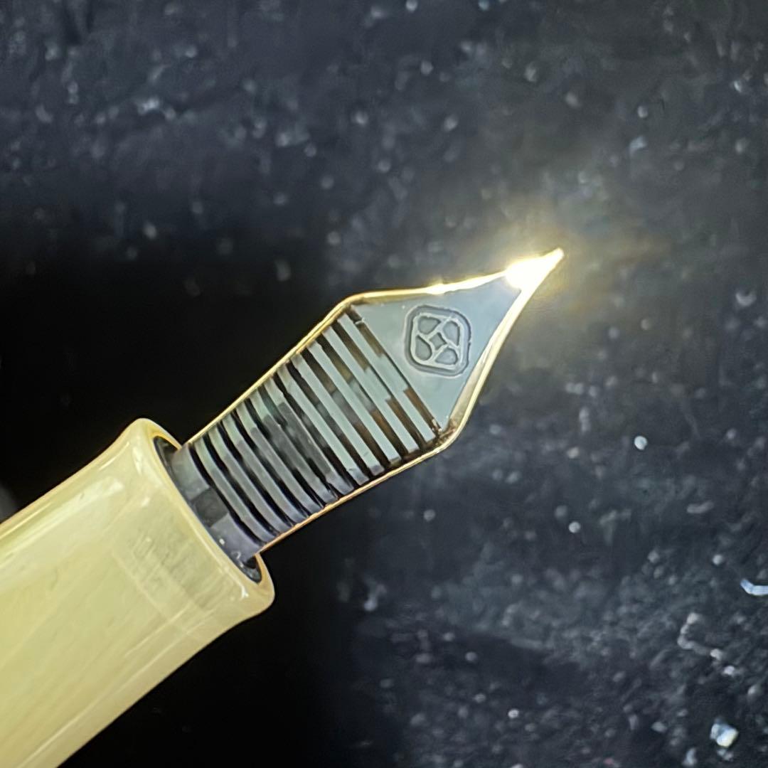 Cypress 花梨瘤 万年筆 14K Fニブ 金ペン 未使用