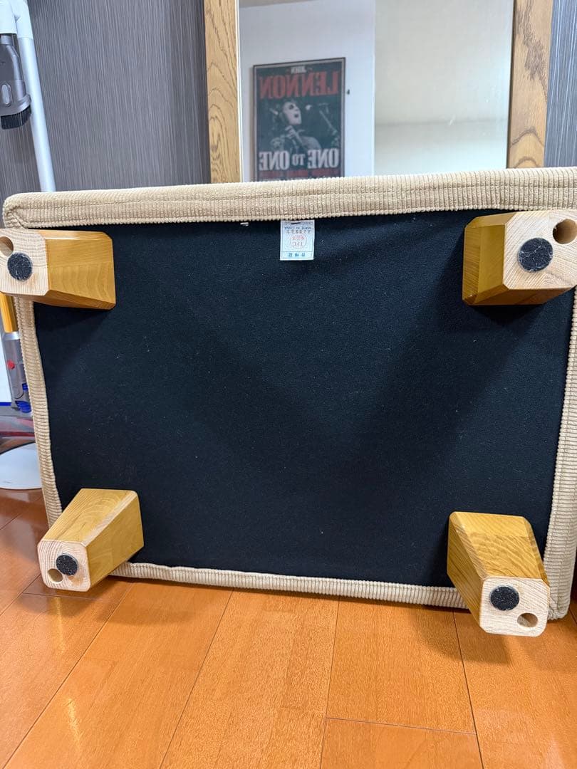 unico greig オットマン　キャメル