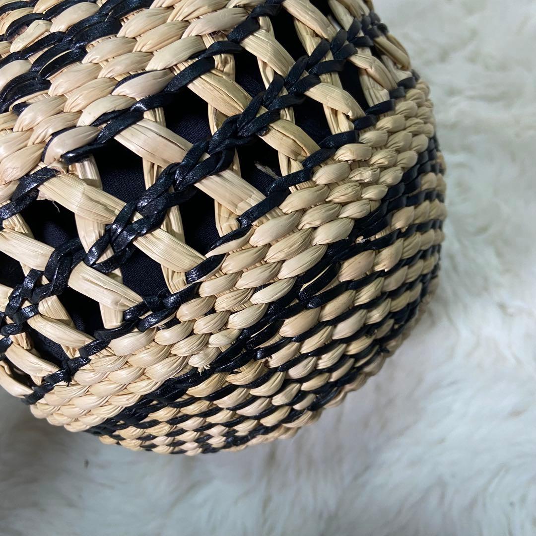 MAISON N.H PARIS カゴバッグ 丸型バッグ 夏 ベージュ