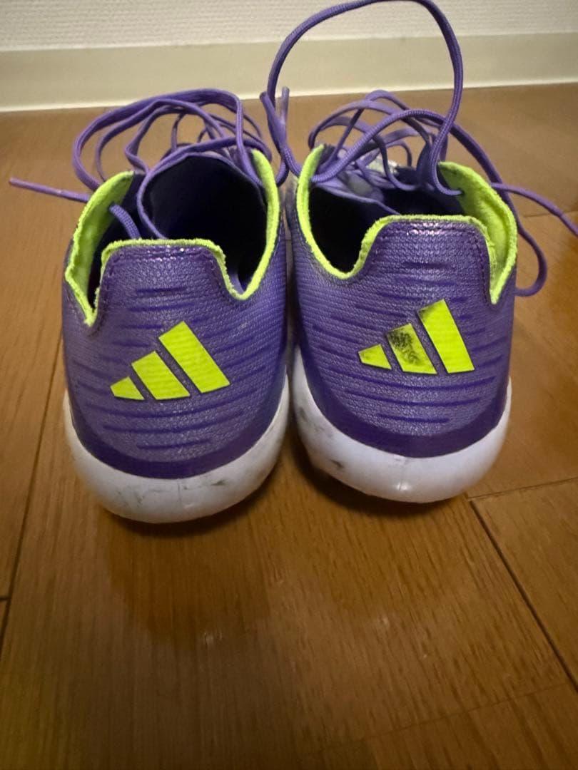 adidas F50 サッカースパイク AG 紫/ライム　新品ソール付き
