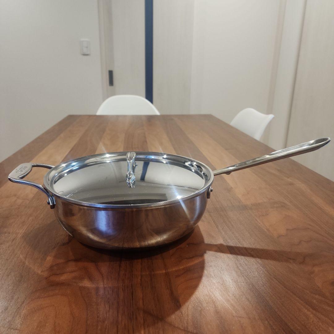 ALL-CLAD D5 5-PLY ２８ センチ ステンレス 蓋付きフライパン