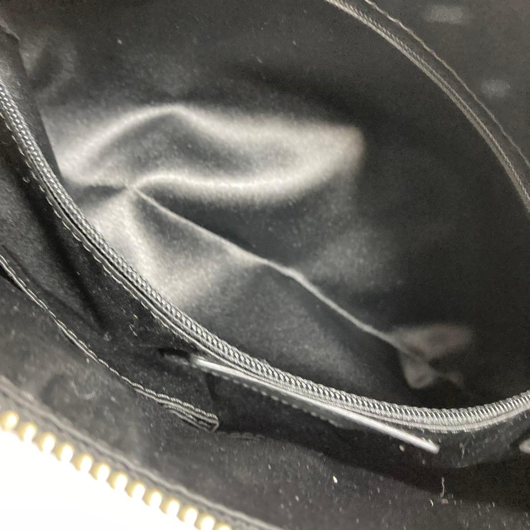 COACH ショルダーバッグ　ブラック　ボート型　 レザー　ハンドバッグ　斜め掛