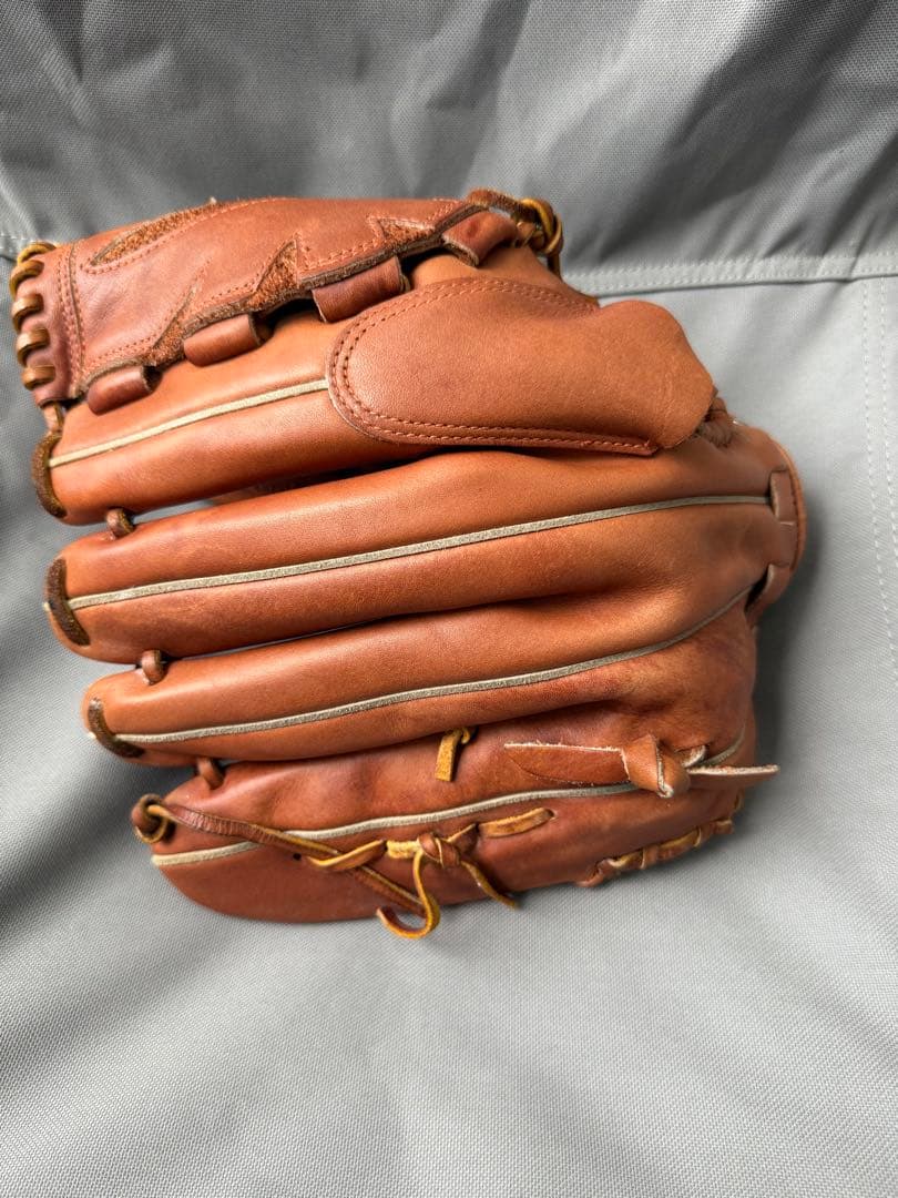 ミズノプロ 軟式グローブ　ライナーバック ブラウン 右投げ投手用