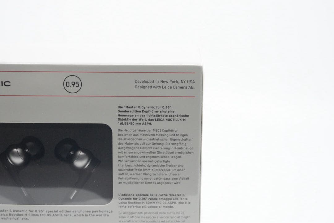 未使用品 ライカ コラボ Master & Dynamic ME05 イヤホン