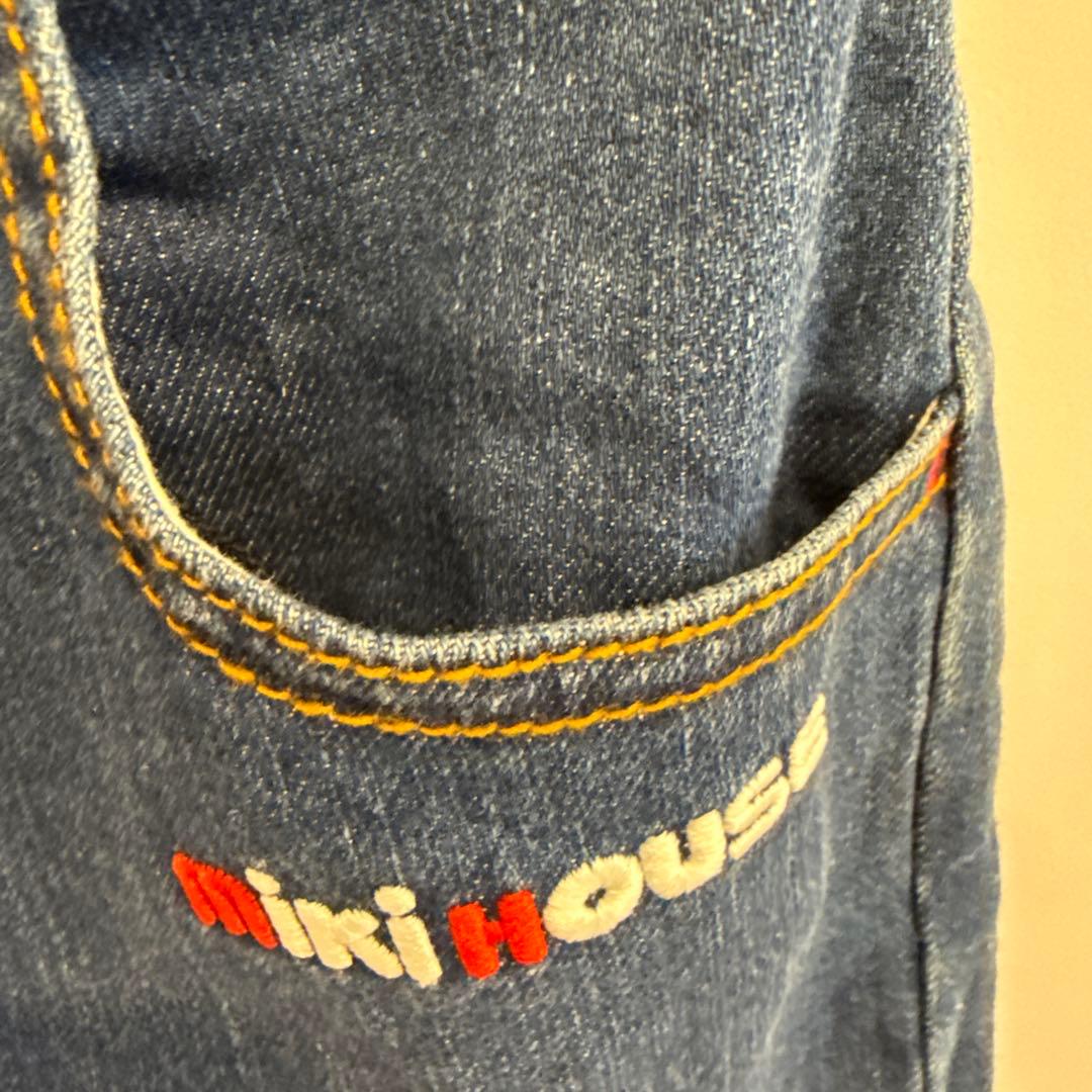 【美品】ミキハウスベア　デニムパンツ 長ズボン　ジーンズ　100
