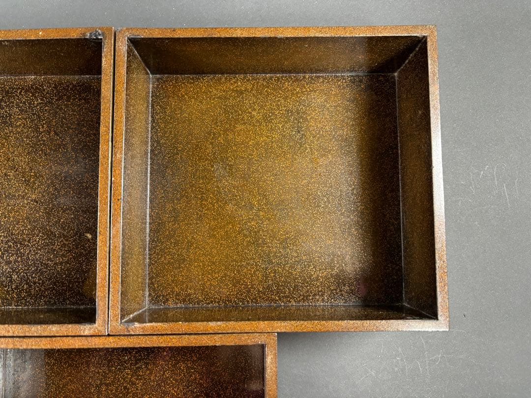 セール　輪島塗　極上　重箱　螺鈿　蝶　紫陽花　梨地　蒔絵　漆器