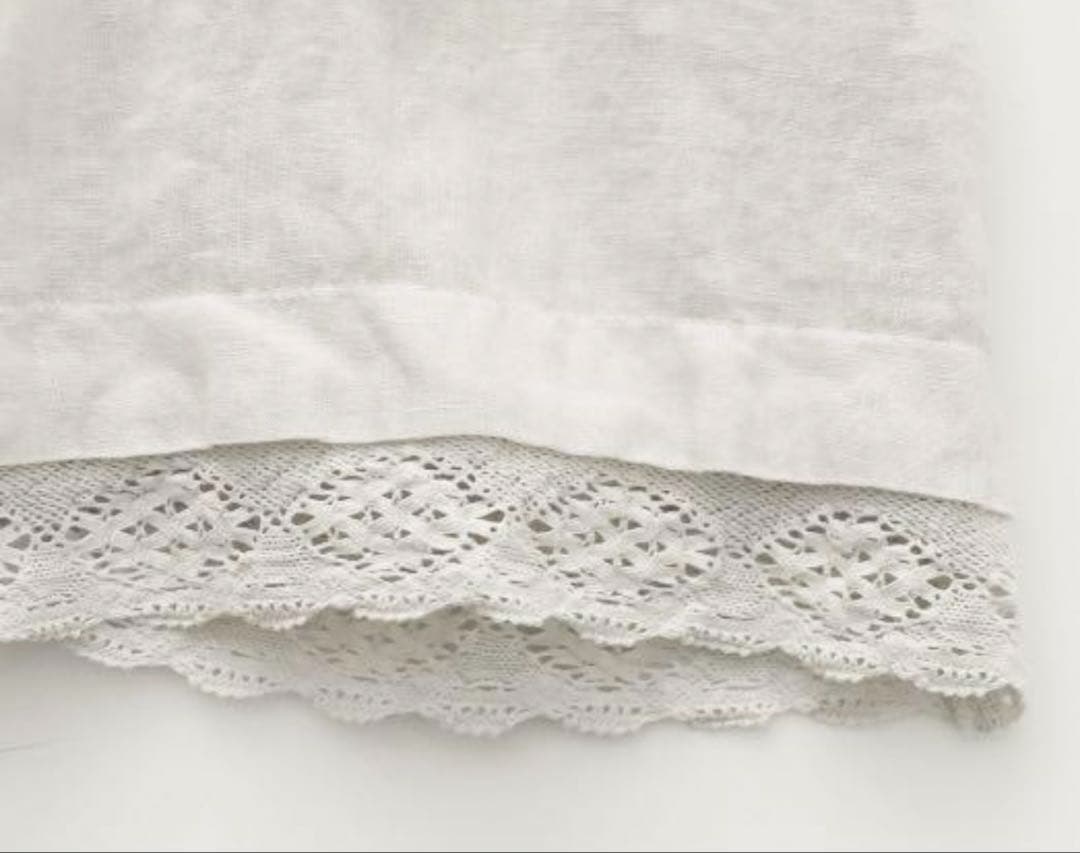 nest Robe リネン×レース キャミソール