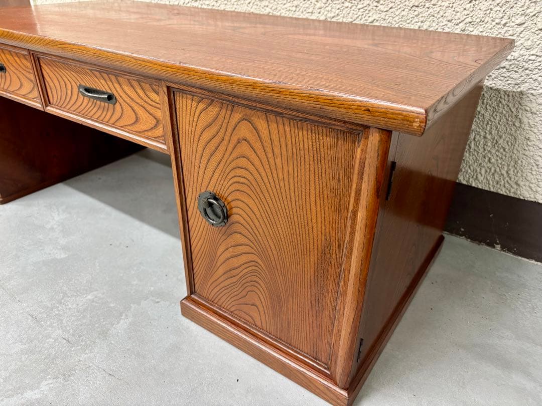 昭和レトロ 文机　ローデスク　引出し2杯　ローボードにも