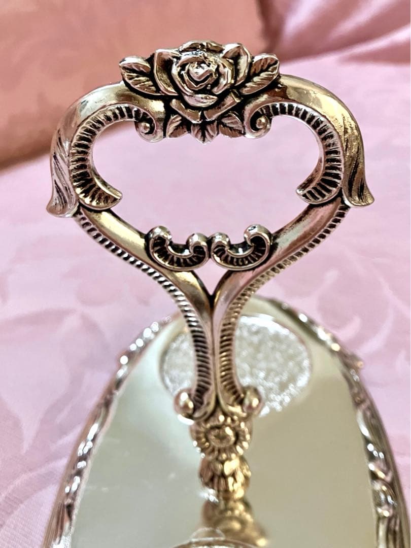 上品な輝き☆アンティーク シュガーポットスタンドセット / 薔薇 ローズ 日本製