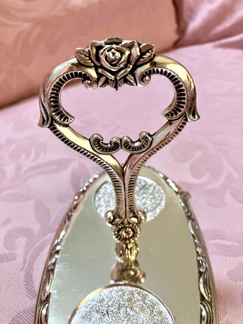 上品な輝き☆アンティーク シュガーポットスタンドセット / 薔薇 ローズ 日本製