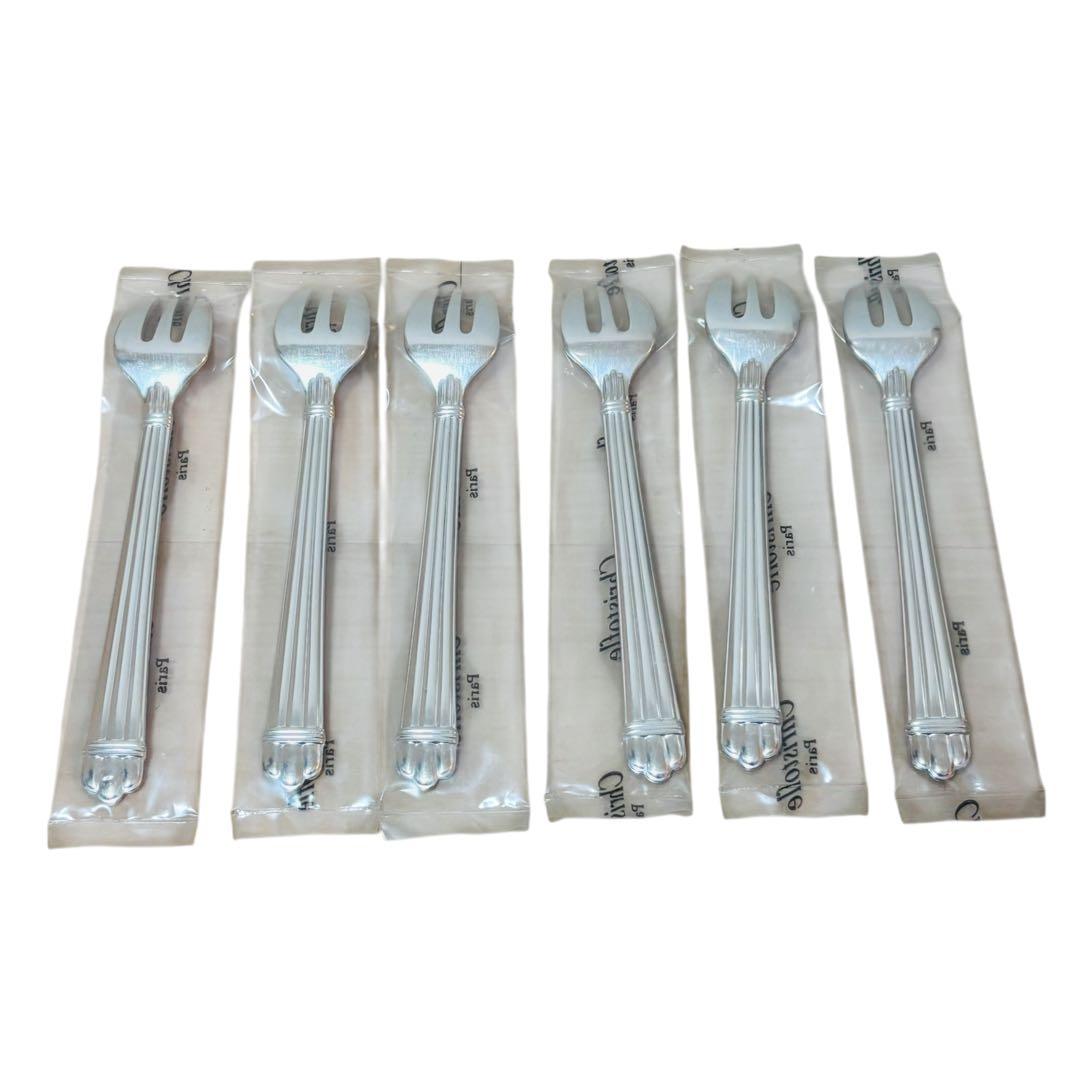 新品 クリストフル アリア ARIA オイスター フォーク 6本セット シルバー