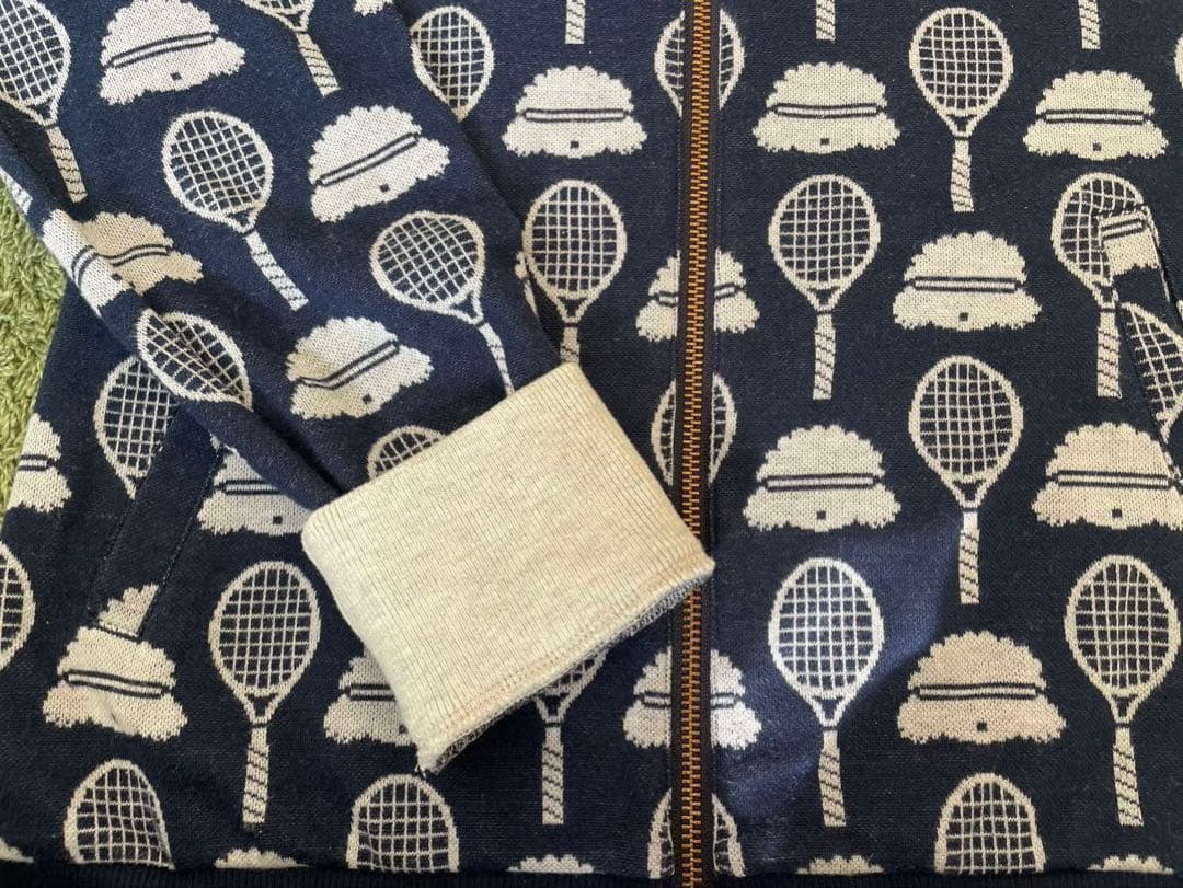 FILA テニスジャケット スコート　トイプードル柄　ネイビー　上下Mサイズ