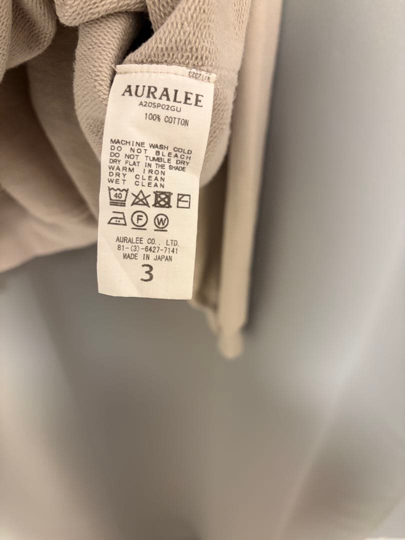 オーラリー スウェット SUPER SOFT SWEAT BIG P/O 2着