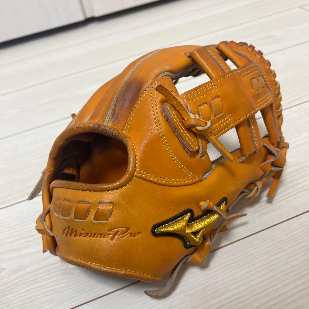ミズノプロ 硬式グローブ ブラウン