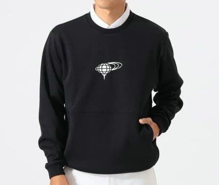 ⓁBEAMS GOLFビームス ゴルフ スムース1ポイントプルオーバーBLACK
