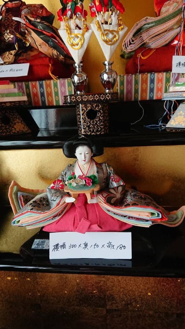 久月 衣裳着 木製三段 十番親王三五官女 お雛様