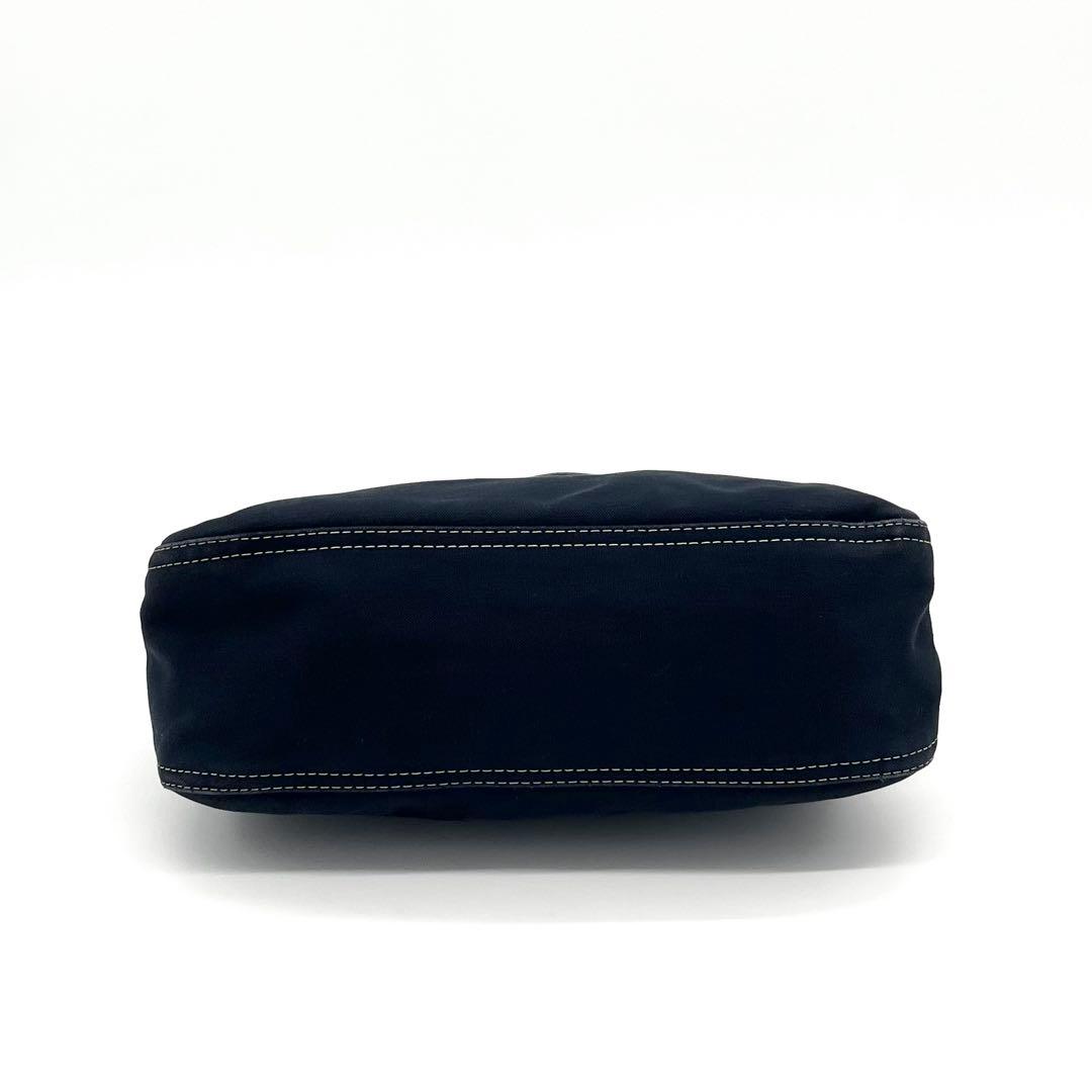 FENDI フェンディ マンマバケット マーブル デニム ショルダーバック 濃紺