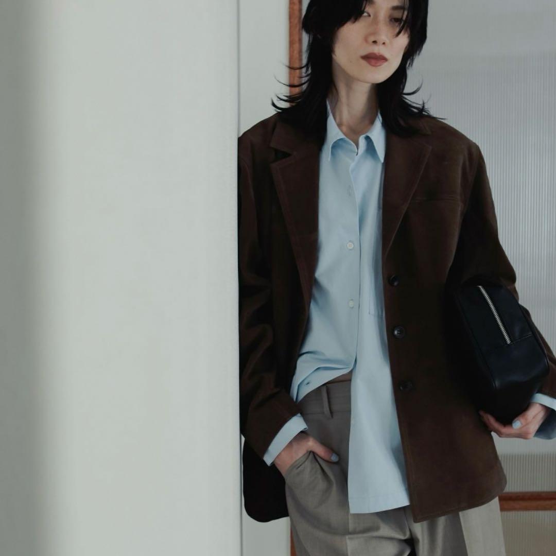 anuke アンヌーク Highcount Over Shirts アイスブルー