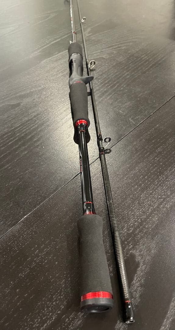 バス釣り2セット・ベイトロッド&リール(右巻)スピニングロッド&リール・ライン付