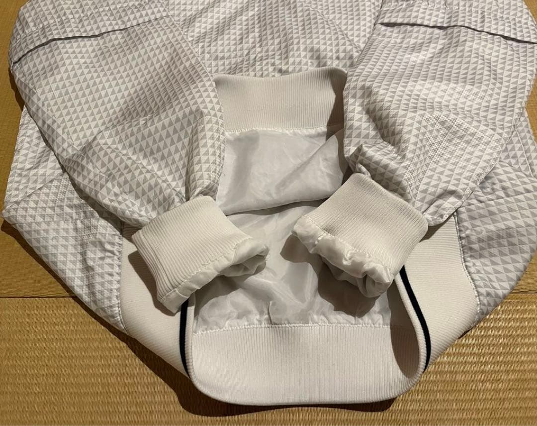 キャロウェイ 4WAY スニード ワッペン ホワイト×グレー プルオーバー L