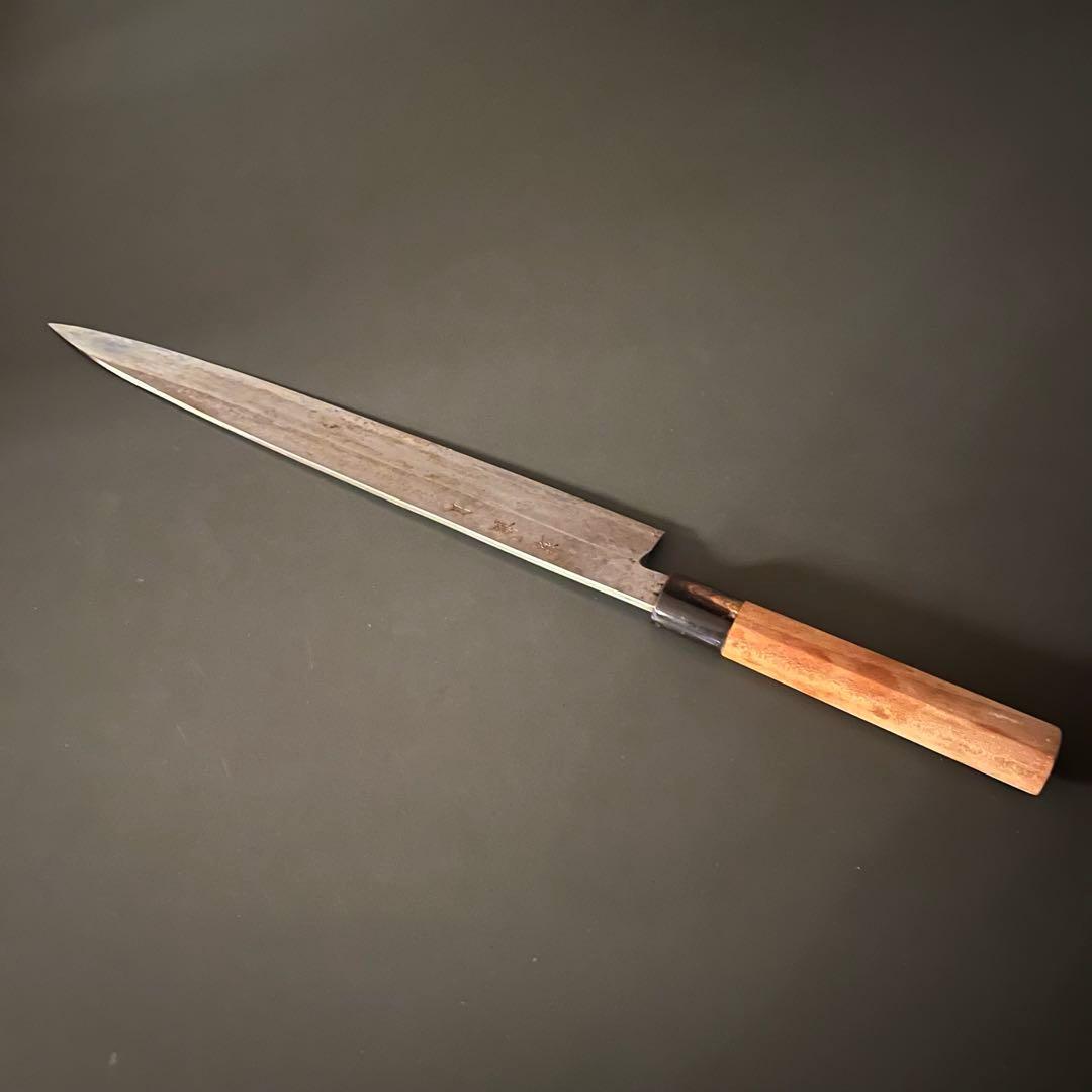 柳刃包丁 刺身包丁 300mm 正夫 青銅 月界作