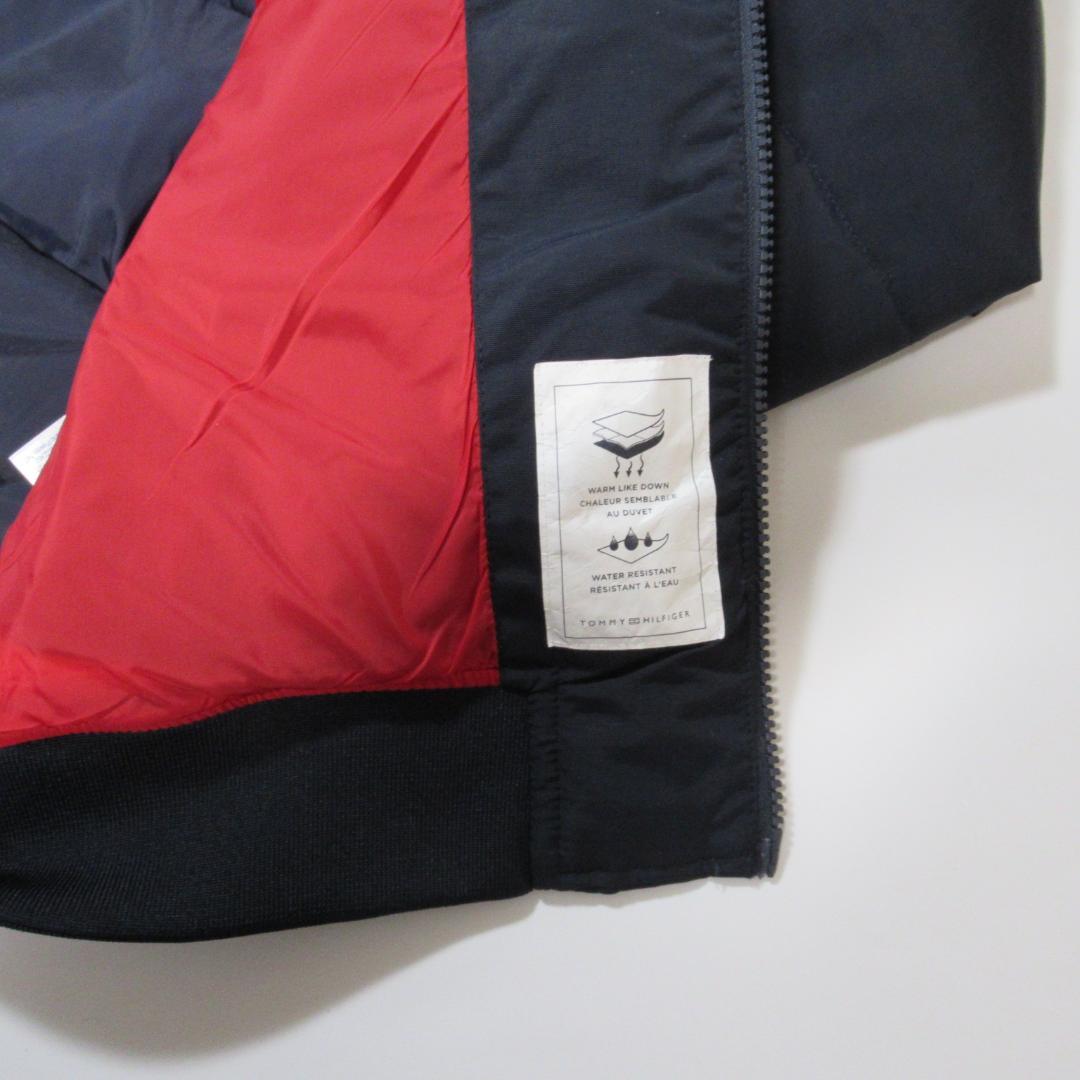 トミーヒルフィガー新品ネイビー中綿入りジャンバー / ジャケット L