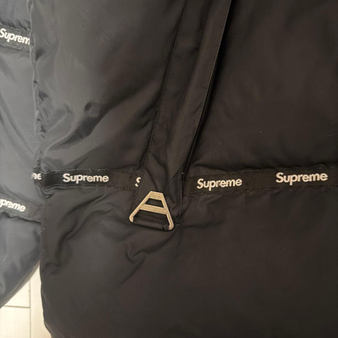 高品質！Supreme logo tape puff jacket ダウン L