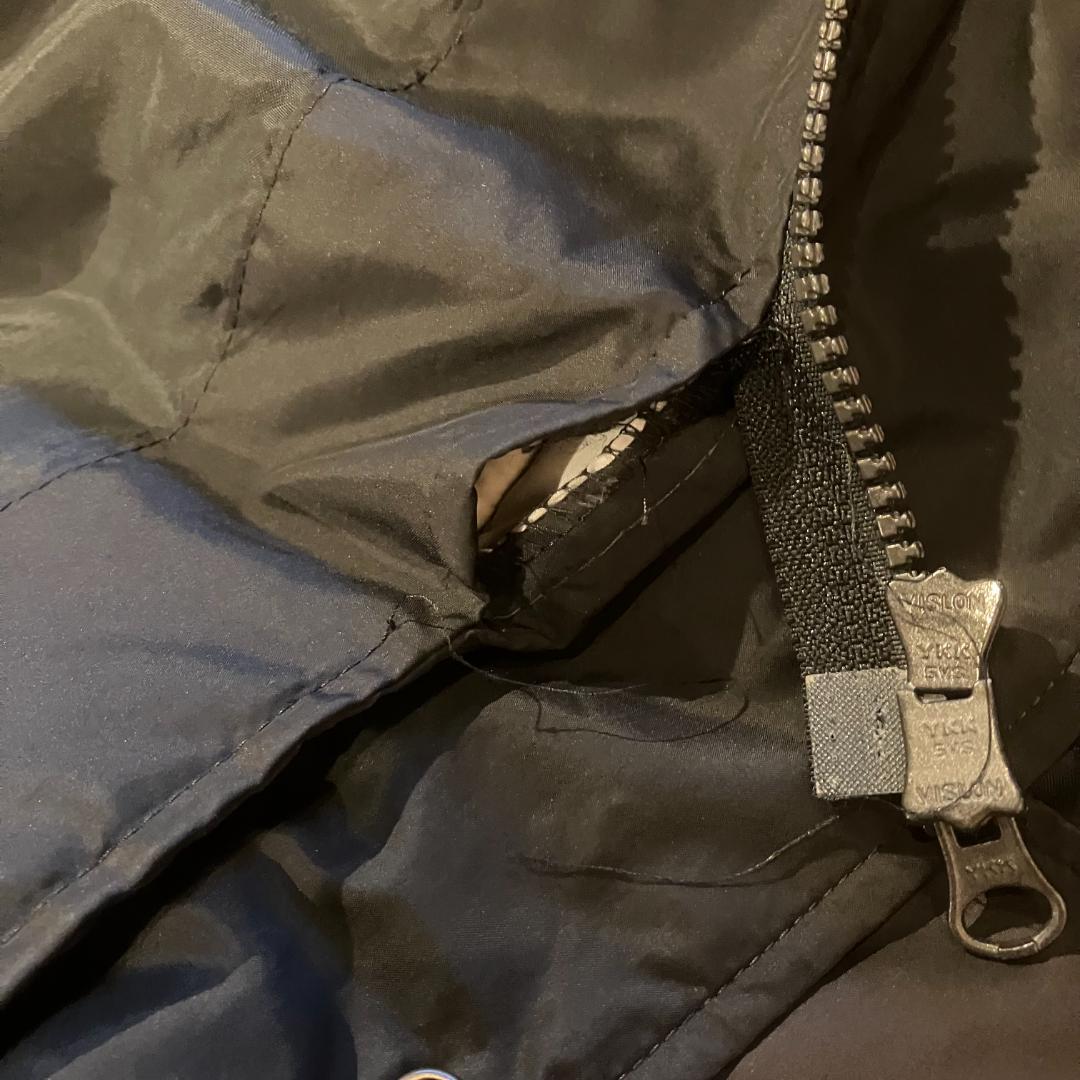 asics　ベンチコート　XA728N　ダウン70%/黒/フード　サイズL