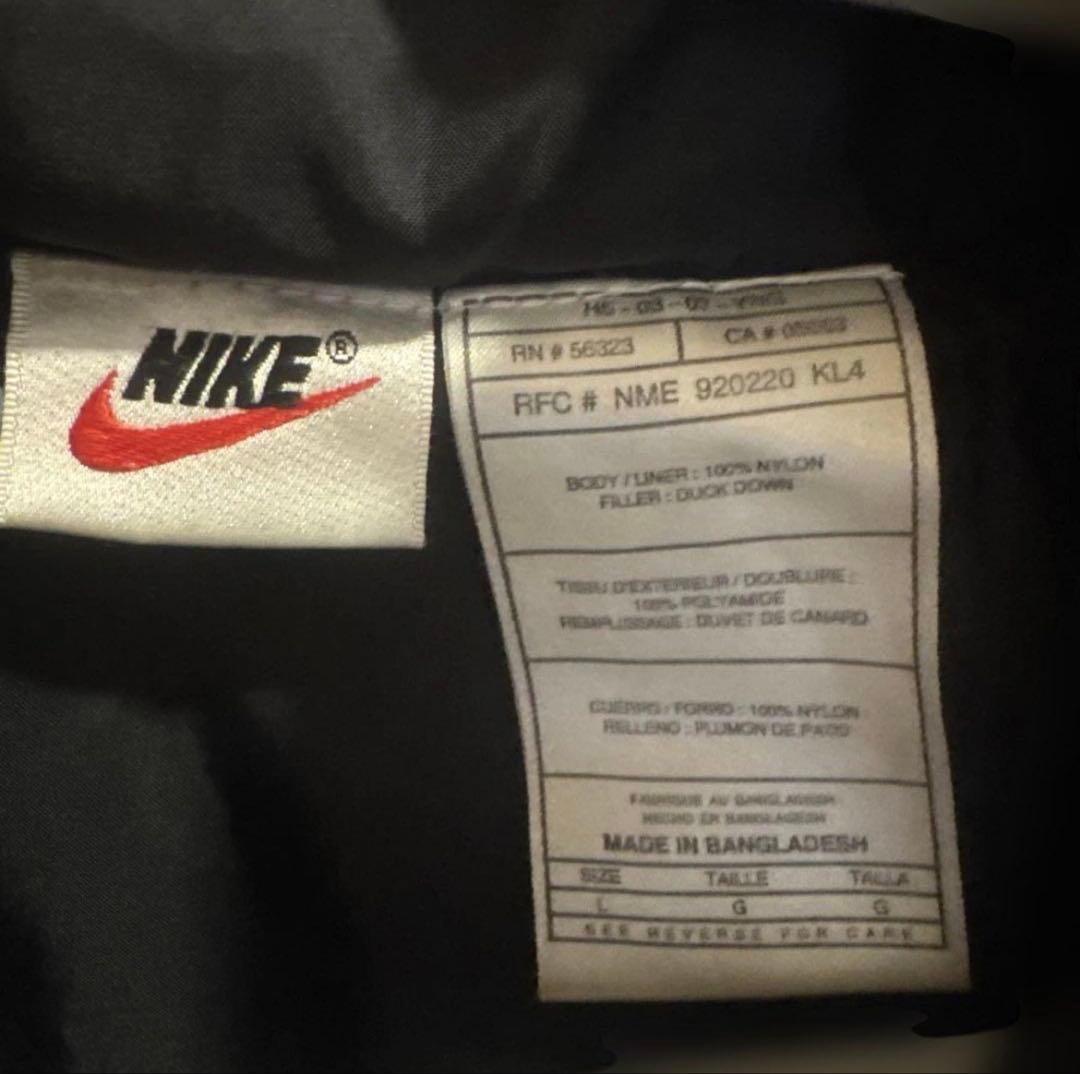 NIKE グリーン ダウンジャケット Lサイズ