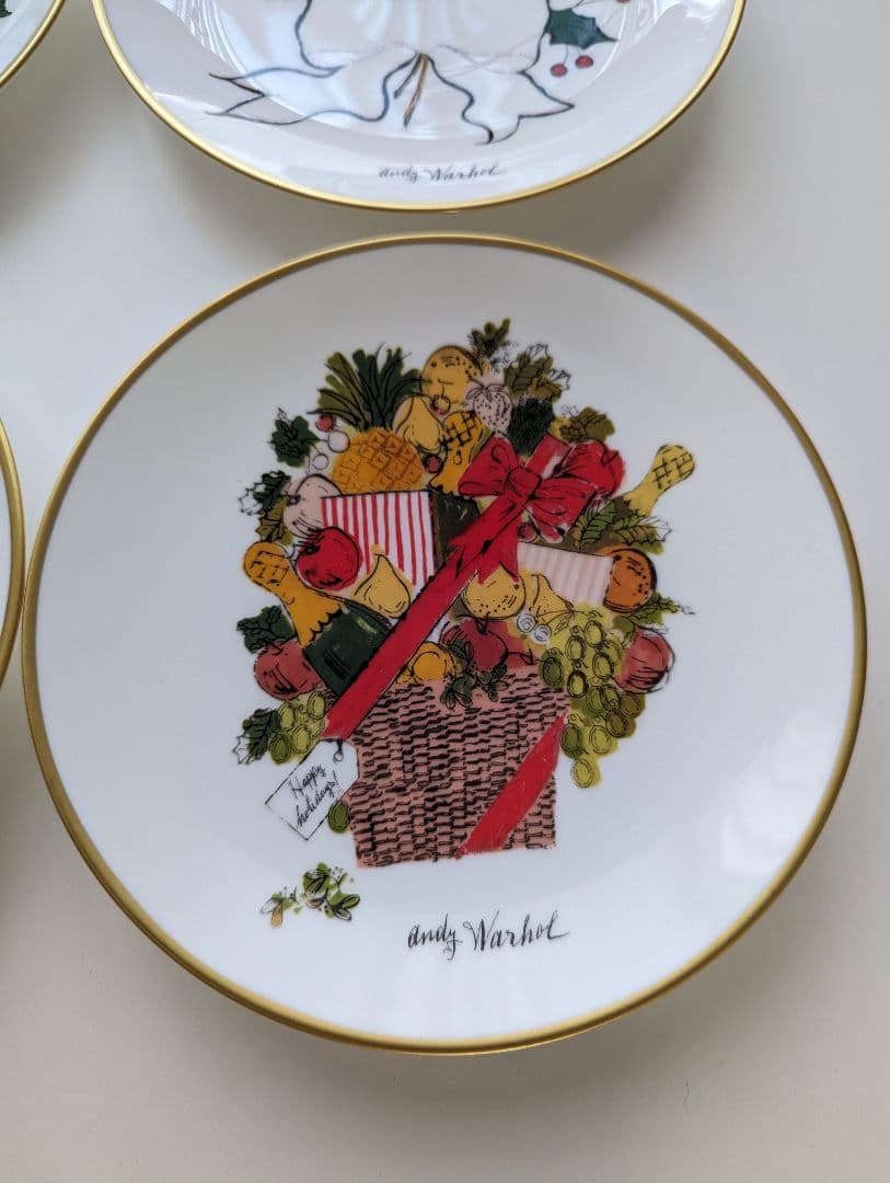 ティファニー プレート アンディ・ウォーホル クリスマス