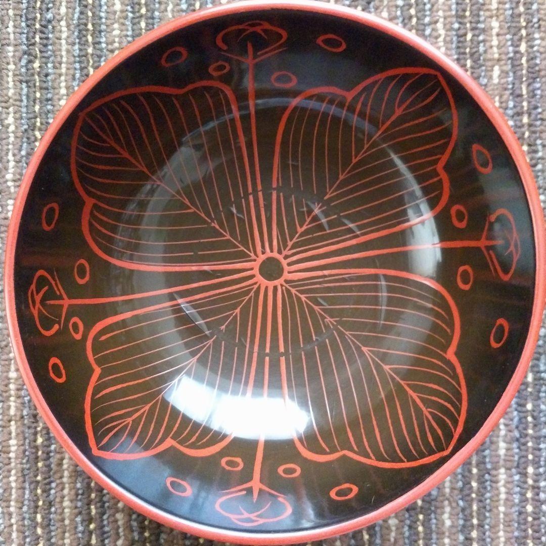 吉野塗　木製漆器　蓋付椀／汁椀／煮物椀　４客セット