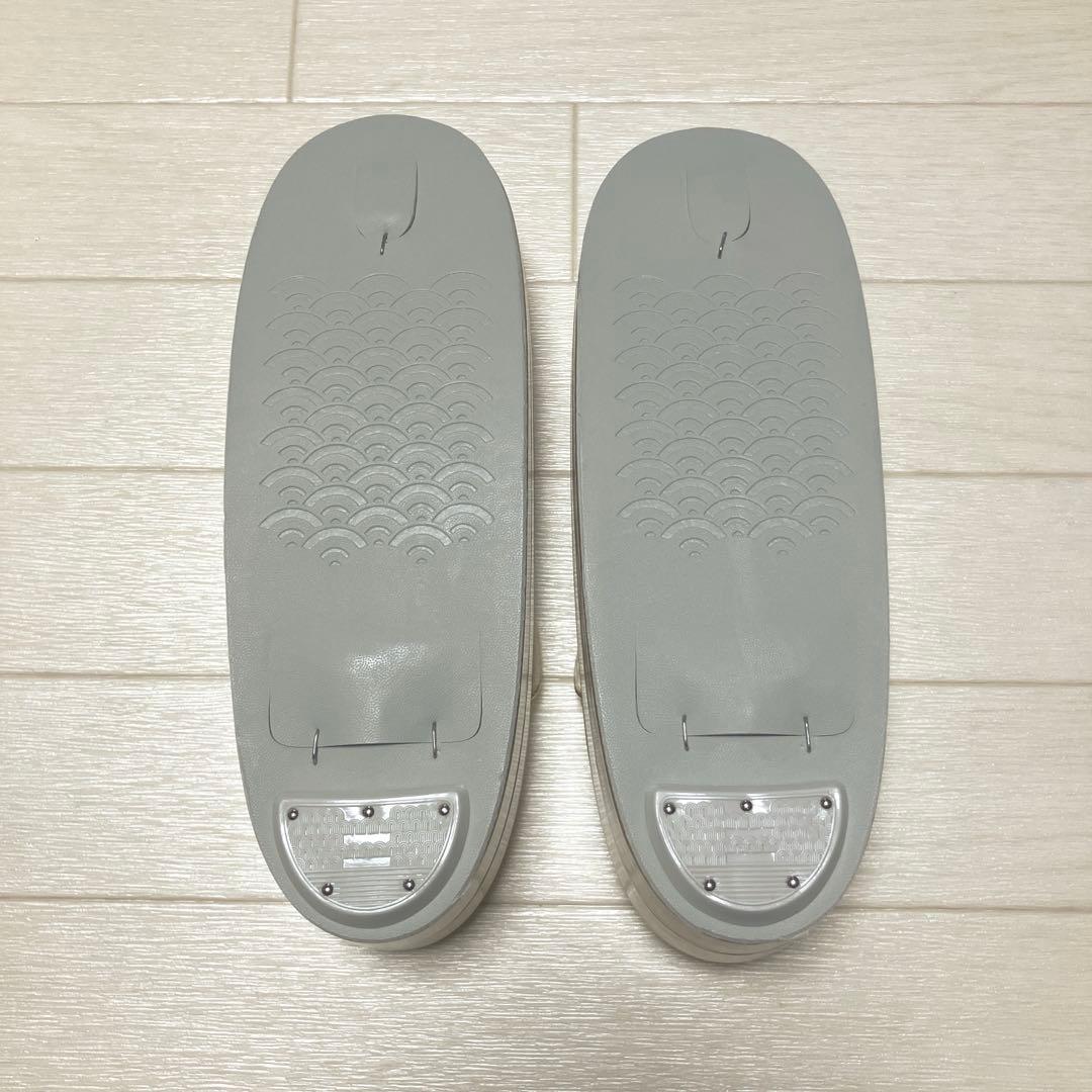 《未使用》草履バッグセット　市松模様　ゴールド