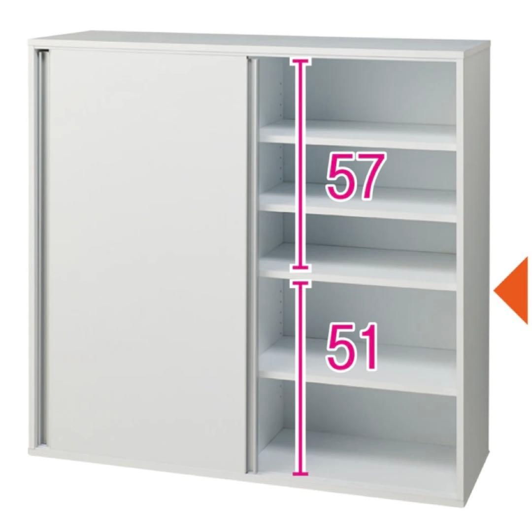 ディノス 大量収納が自慢の引き戸式本棚 幅90 高さ114 奥行40cm