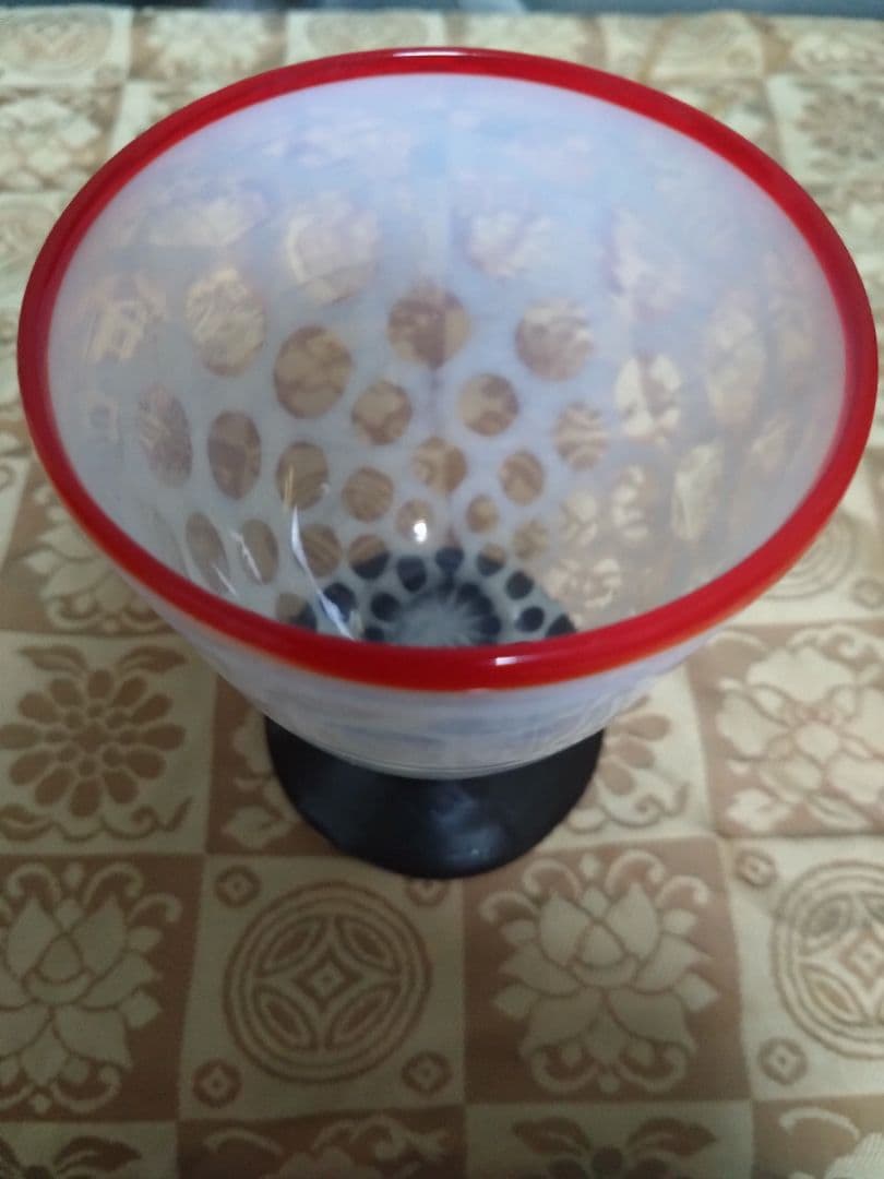 ★和ガラス氷コップ/大正昭和レトロモダン美品★