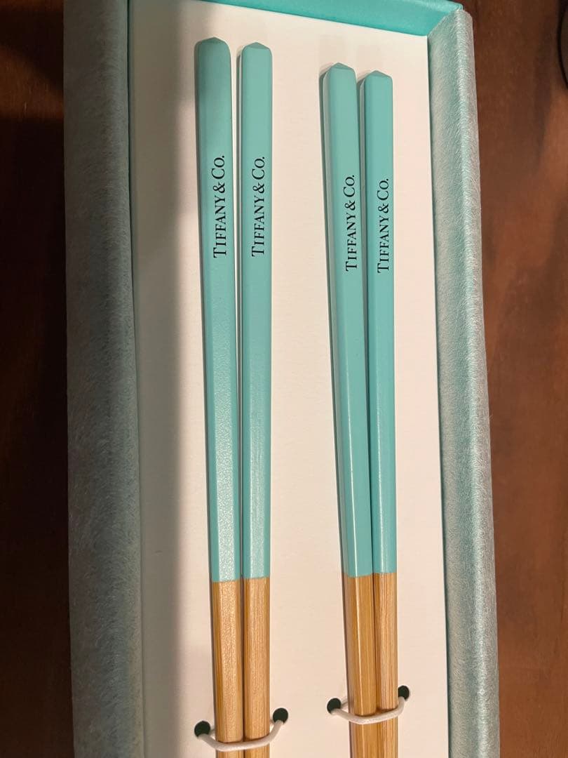 Tiffany ティファニー ペア 食器 箸 / 婚姻届・ショッパー付き